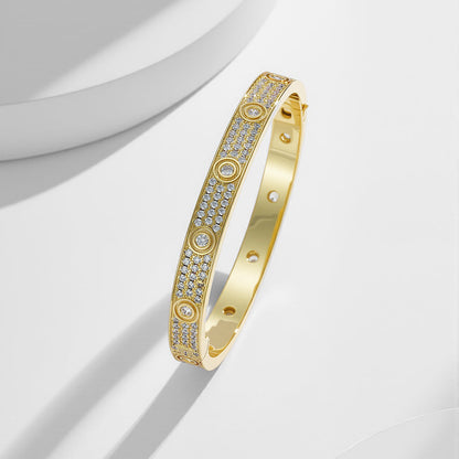 [Love Lucky]LOVE BRACELET 6.1MM DIAMOND-PAVED 10 BIG DIAMONDS