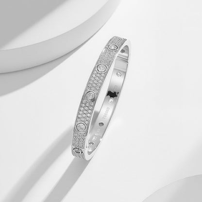[Love Lucky]LOVE BRACELET 6.1MM DIAMOND-PAVED 10 BIG DIAMONDS