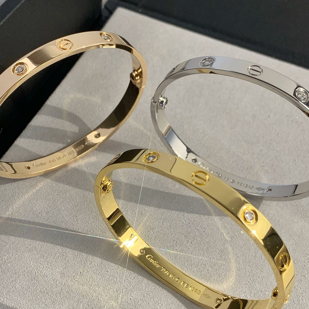 [Love Lucky]LOVE BRACELET 6.1MM 4 DIAMONDS