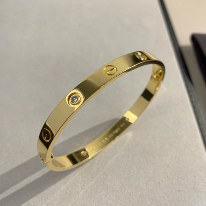 [Love Lucky]LOVE BRACELET 6.1MM 4 DIAMONDS