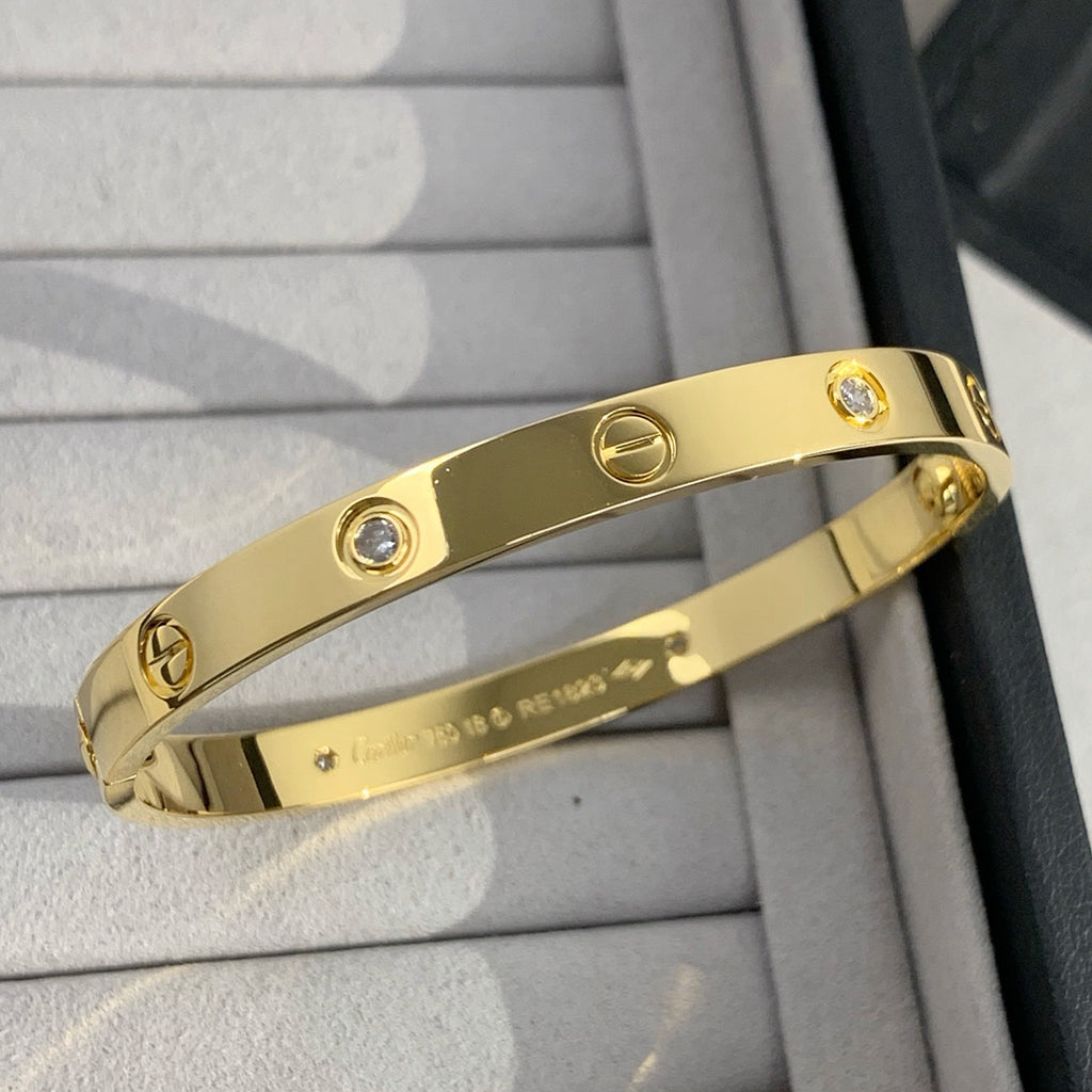 [Love Lucky]LOVE BRACELET 6.1MM 4 DIAMONDS