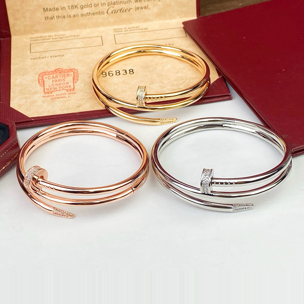 [Love Lucky]JUSTE BRACELET 3.5MM DOUBLE ROW DIAMOND