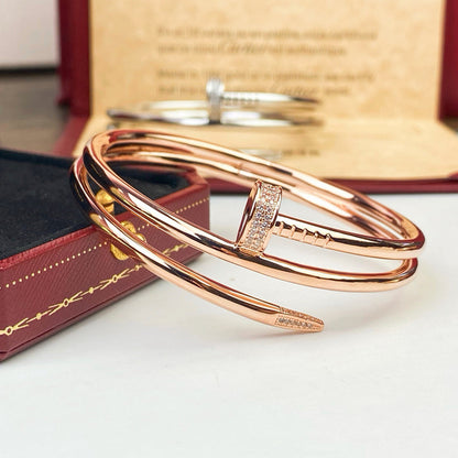 [Love Lucky]JUSTE BRACELET 3.5MM DOUBLE ROW DIAMOND