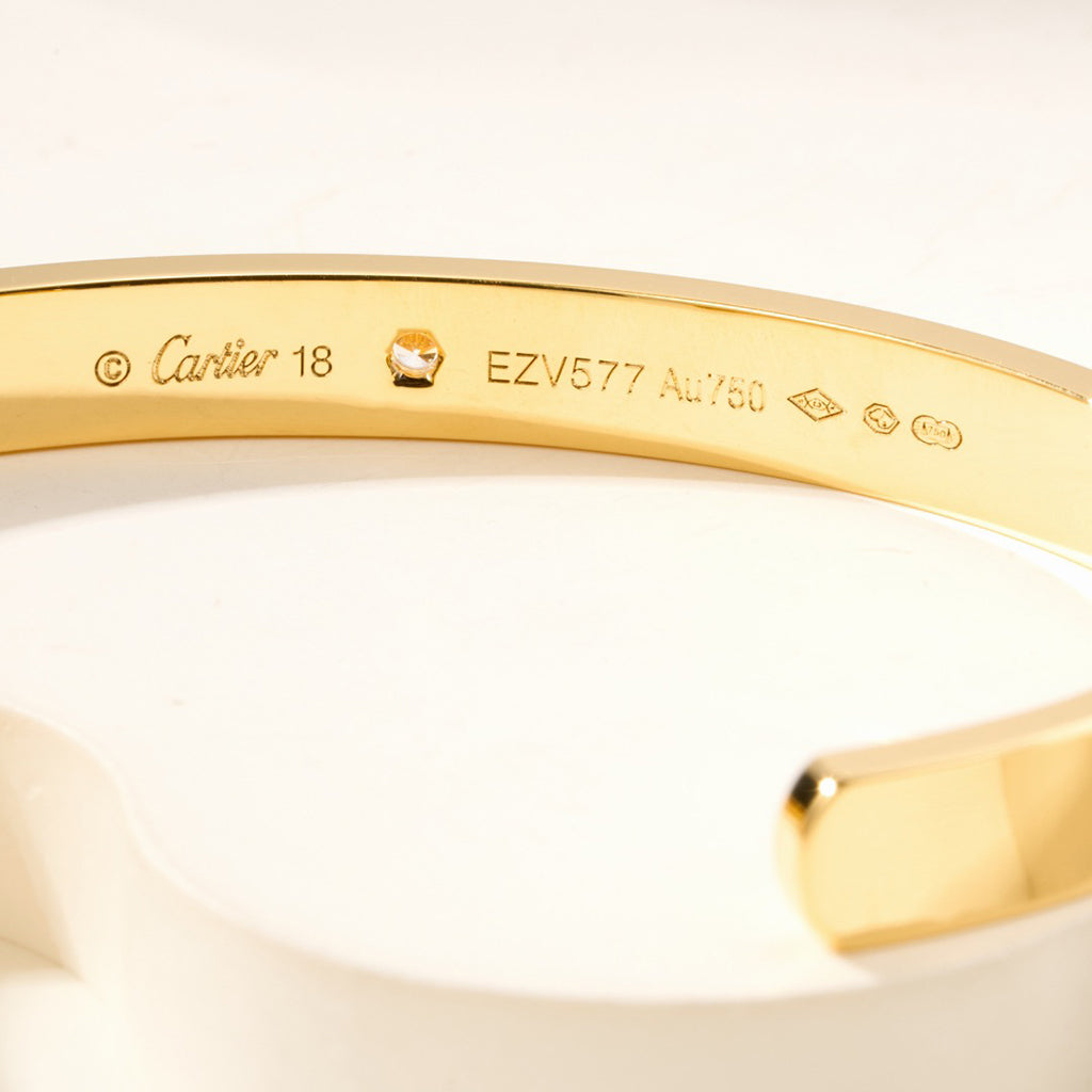 [Love Lucky]LOVE BRACELET 6.1MM 1 DIAMOND OPEN CUFF