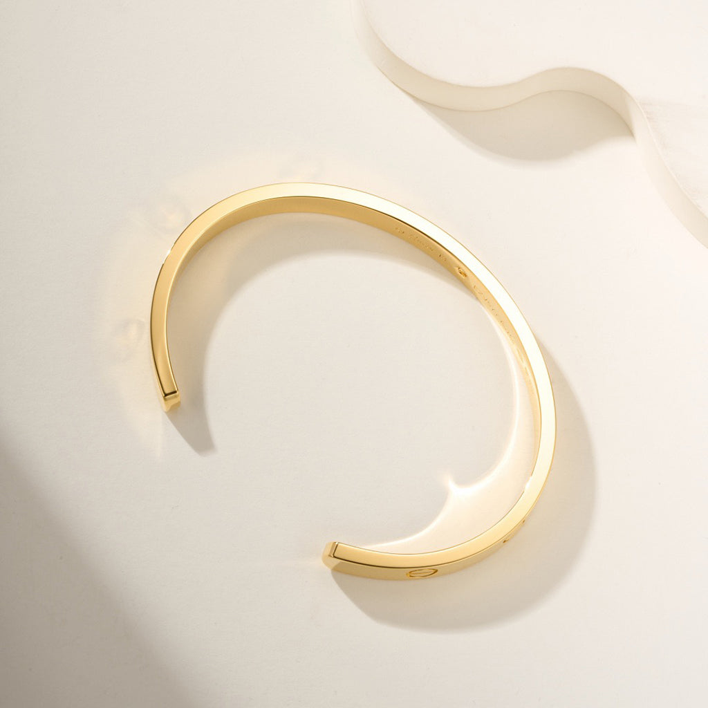 [Love Lucky]LOVE BRACELET 6.1MM 1 DIAMOND OPEN CUFF