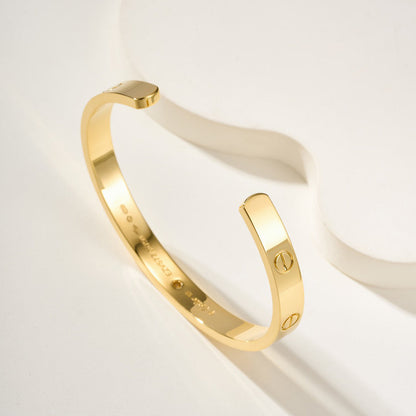 [Love Lucky]LOVE BRACELET 6.1MM 1 DIAMOND OPEN CUFF