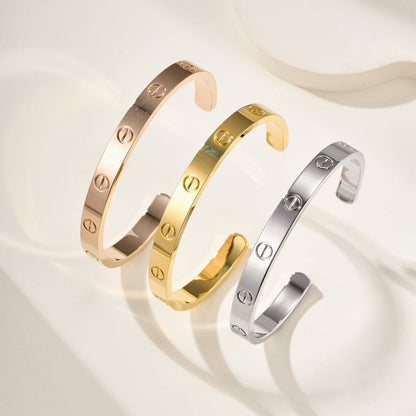 [Love Lucky]LOVE BRACELET 6.1MM OPEN CUFF