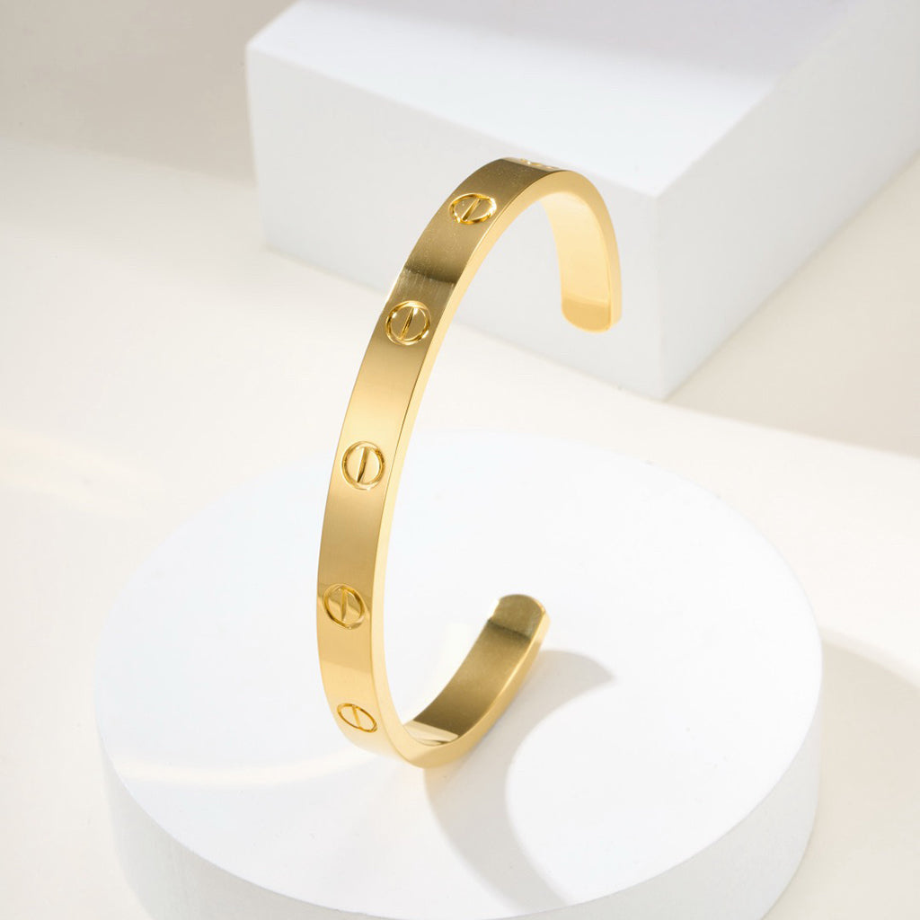 [Love Lucky]LOVE BRACELET 6.1MM OPEN CUFF