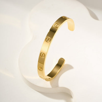 [Love Lucky]LOVE BRACELET 6.1MM OPEN CUFF