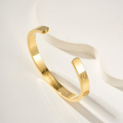 [Love Lucky]LOVE BRACELET 6.1MM OPEN CUFF