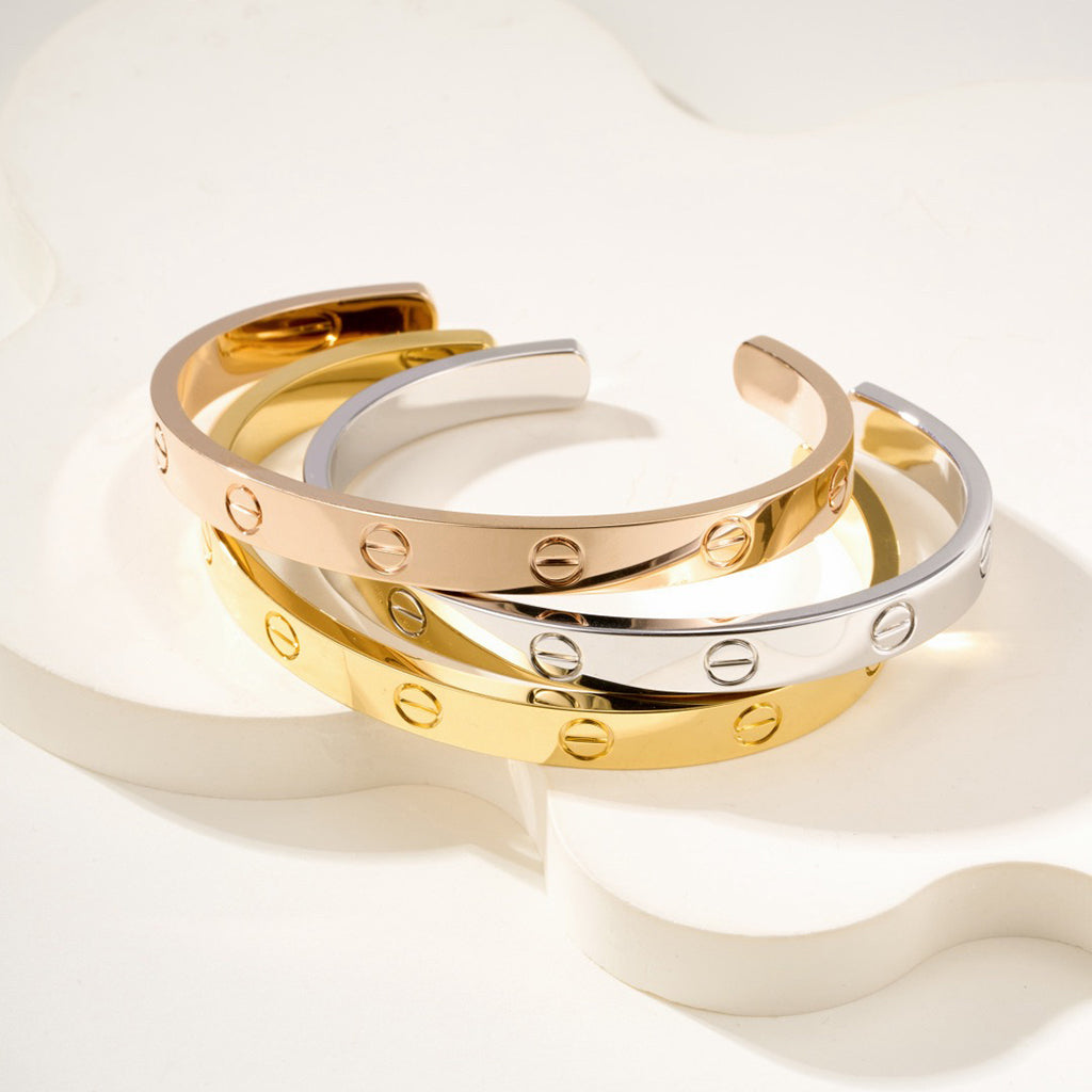 [Love Lucky]LOVE BRACELET 6.1MM OPEN CUFF
