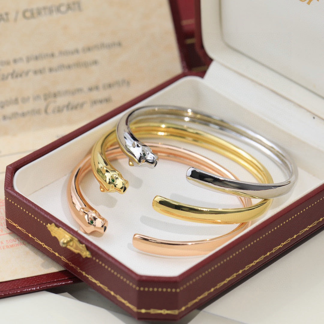 [Love Lucky]PANTHERE OPEN BRACELET