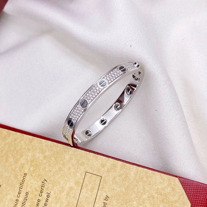 [Love Lucky]LOVE BRACELET 6.1MM DIAMOND-PAVED CERAMIC