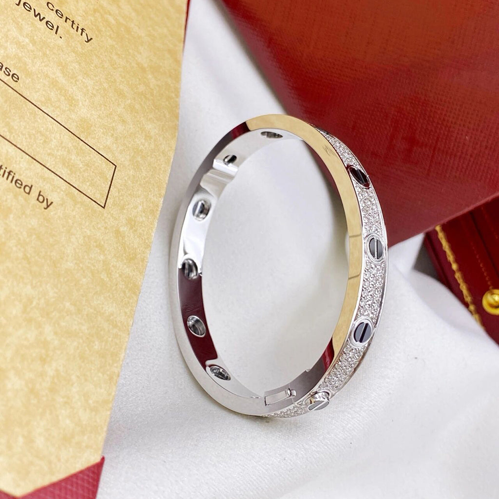 [Love Lucky]LOVE BRACELET 6.1MM DIAMOND-PAVED CERAMIC