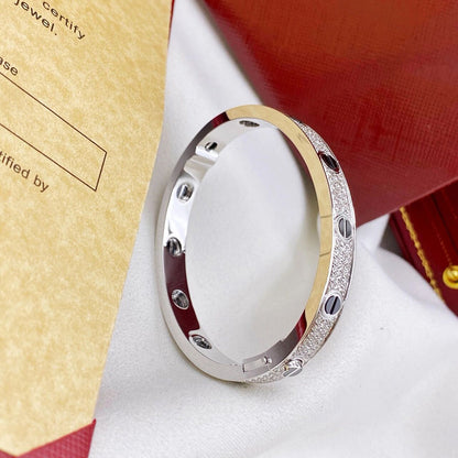 [Love Lucky]LOVE BRACELET 6.1MM DIAMOND-PAVED CERAMIC