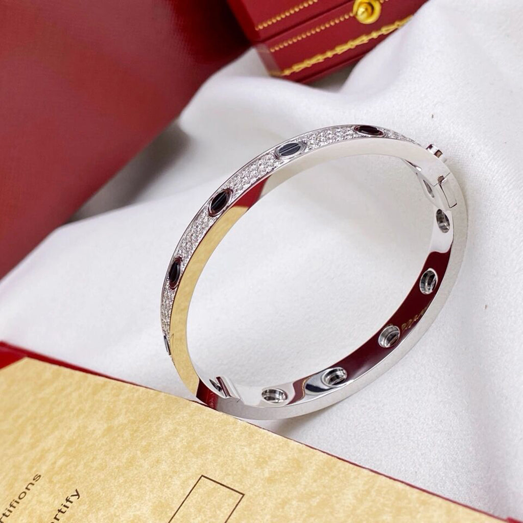 [Love Lucky]LOVE BRACELET 6.1MM DIAMOND-PAVED CERAMIC