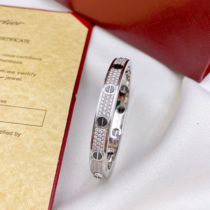 [Love Lucky]LOVE BRACELET 6.1MM DIAMOND-PAVED CERAMIC