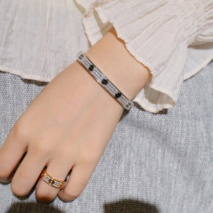 [Love Lucky]LOVE BRACELET 6.1MM DIAMOND-PAVED CERAMIC