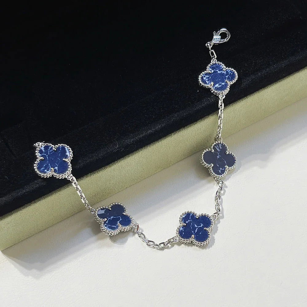 [Love Lucky]CLOVER 5 MOTIF PIETERSITE BRACELET COLLECTION