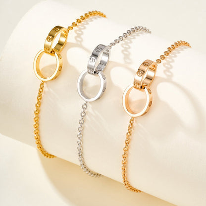 [Love Lucky]LOVE BRACELET DOUBLE RING