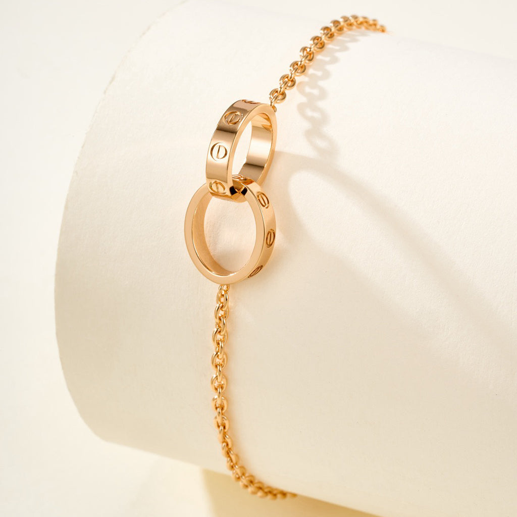 [Love Lucky]LOVE BRACELET DOUBLE RING