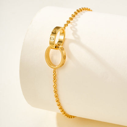 [Love Lucky]LOVE BRACELET DOUBLE RING