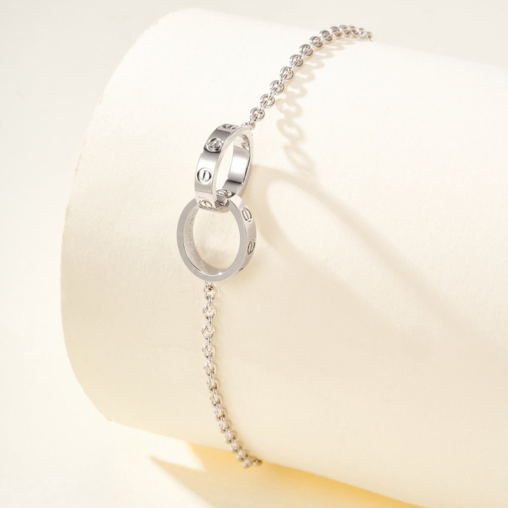[Love Lucky]LOVE BRACELET DOUBLE RING