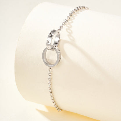 [Love Lucky]LOVE BRACELET DOUBLE RING