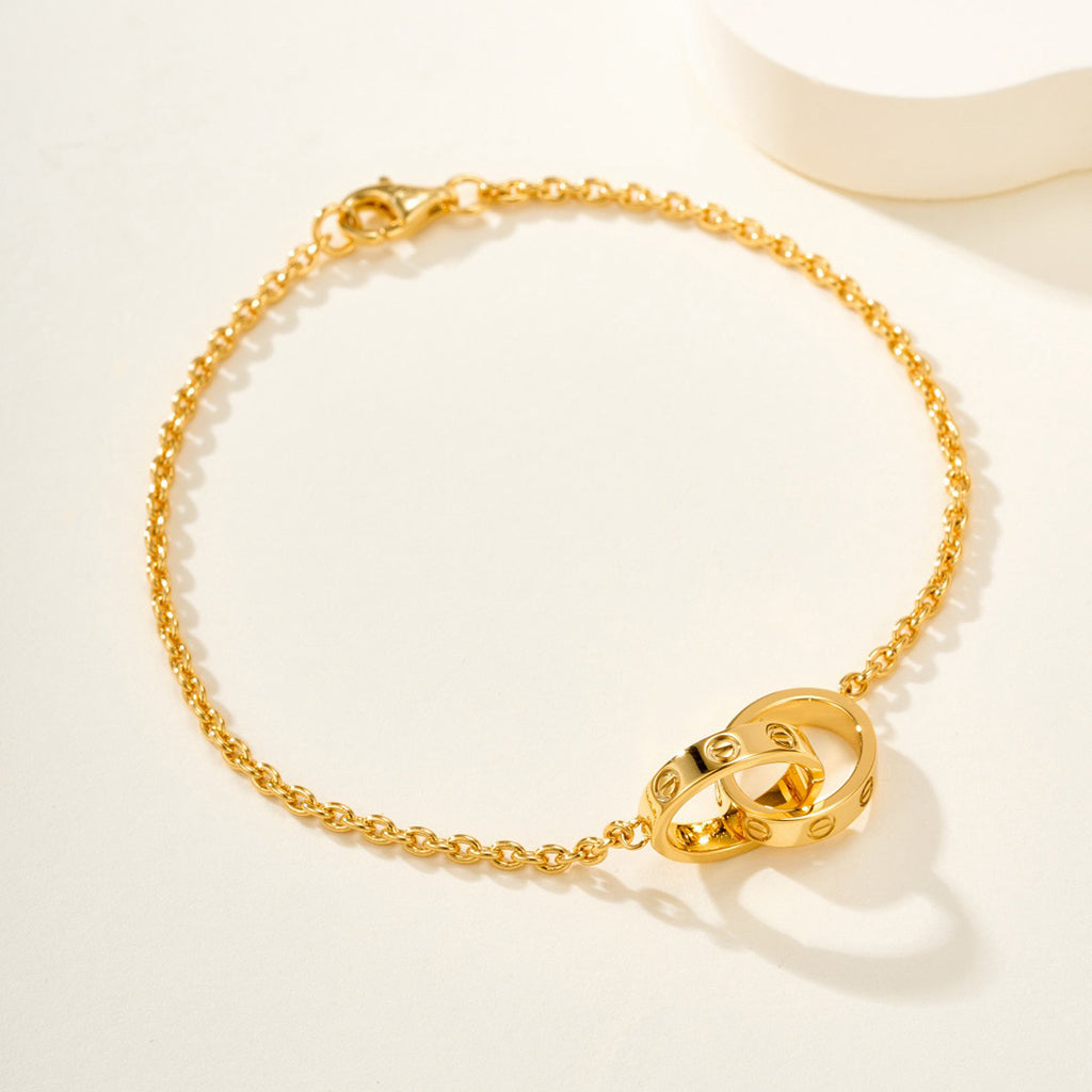 [Love Lucky]LOVE BRACELET DOUBLE RING