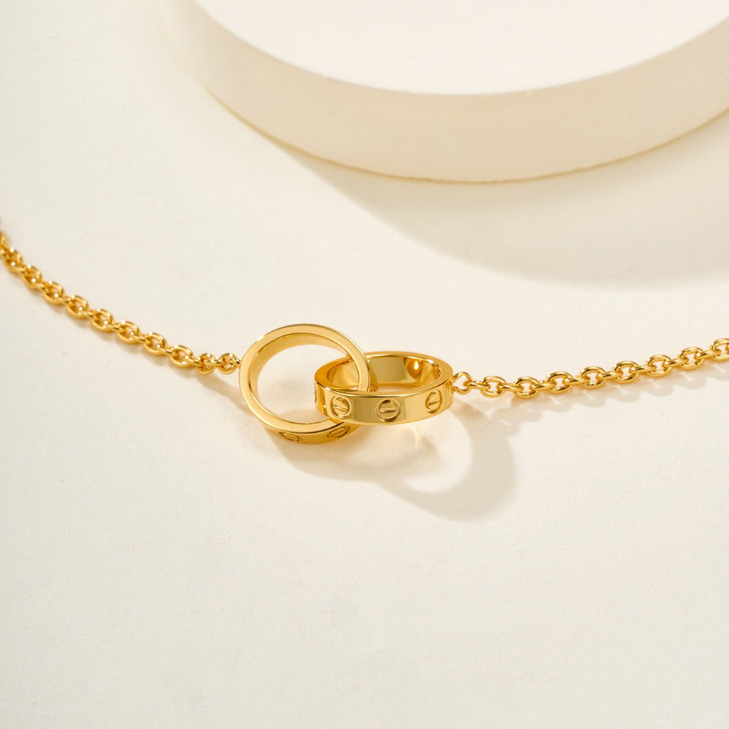 [Love Lucky]LOVE BRACELET DOUBLE RING