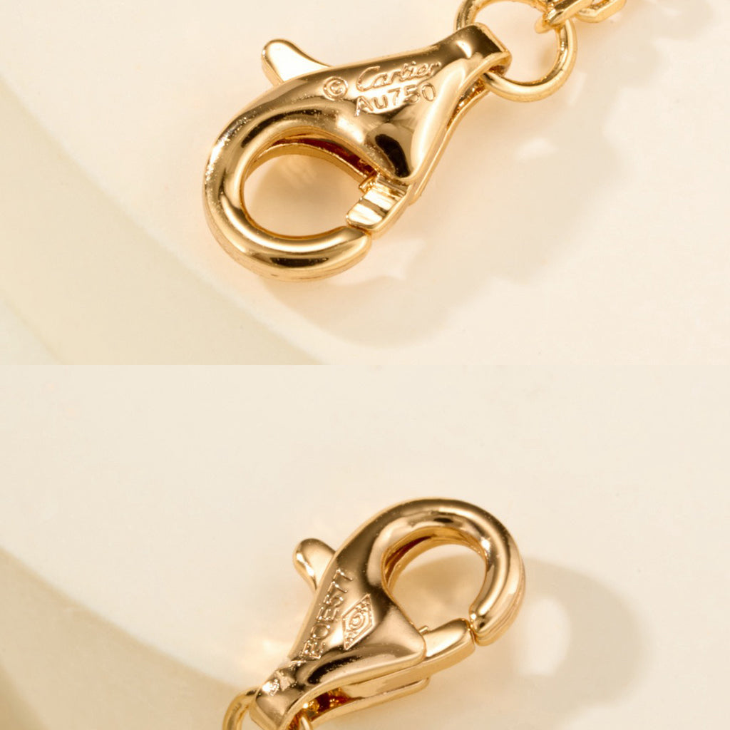 [Love Lucky]LOVE DOUBLE RING FULL DIAMOND BRACELET