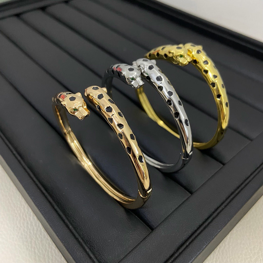 [Love Lucky]PANTHERE DOUBLE HEADED OPEN BRACELET