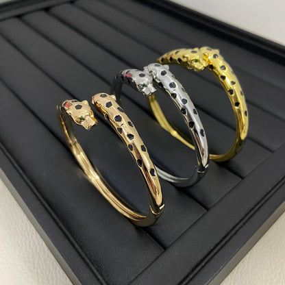 [Love Lucky]PANTHERE DOUBLE HEADED OPEN BRACELET