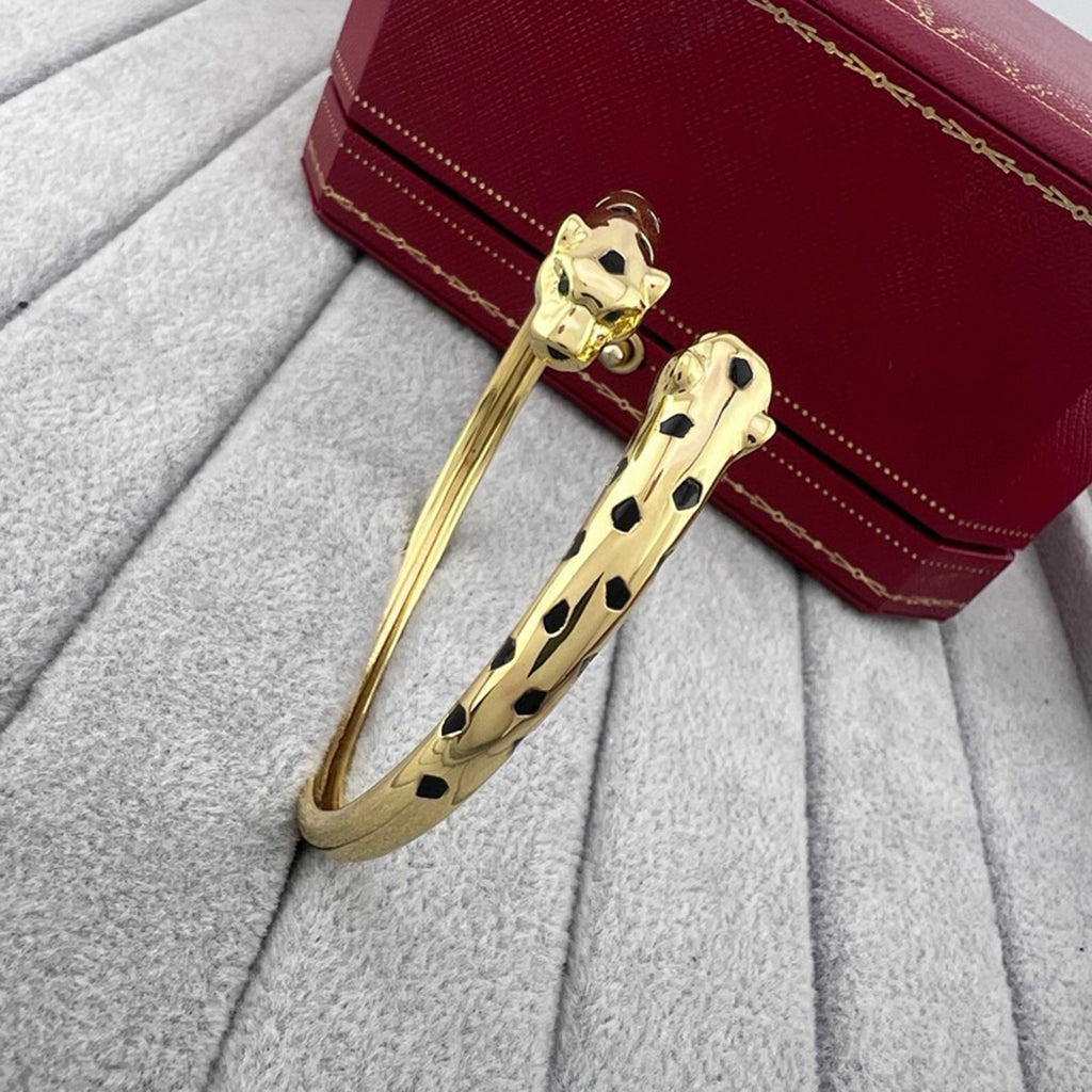 [Love Lucky]PANTHERE DOUBLE HEADED OPEN BRACELET