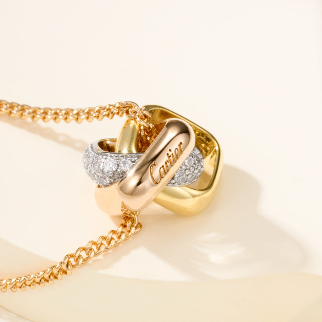 [Love Lucky]TRINITY CUSHION NECKLACE COLLECTION