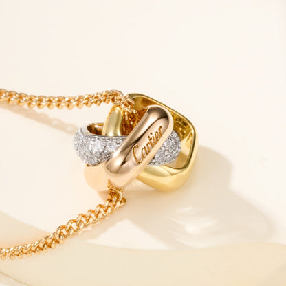 [Love Lucky]TRINITY CUSHION NECKLACE COLLECTION