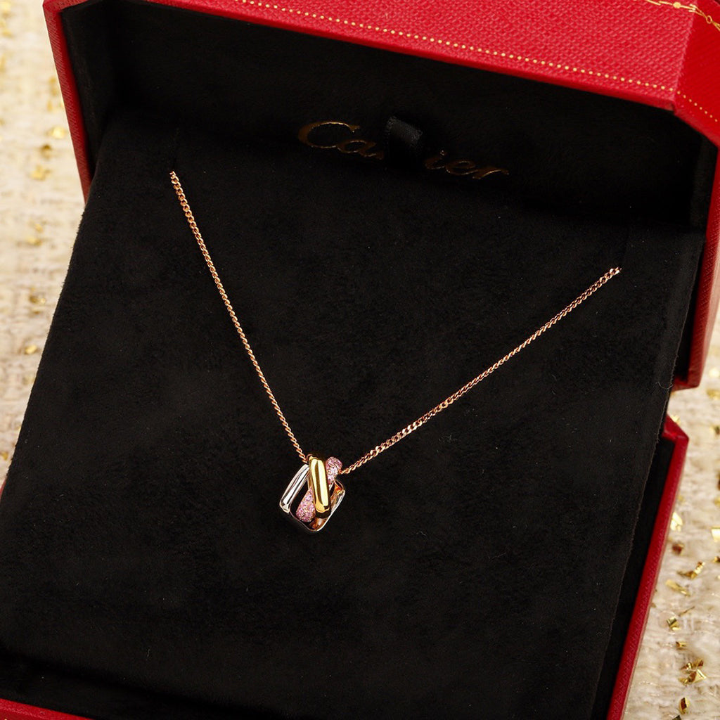 [Love Lucky]TRINITY CUSHION NECKLACE COLLECTION