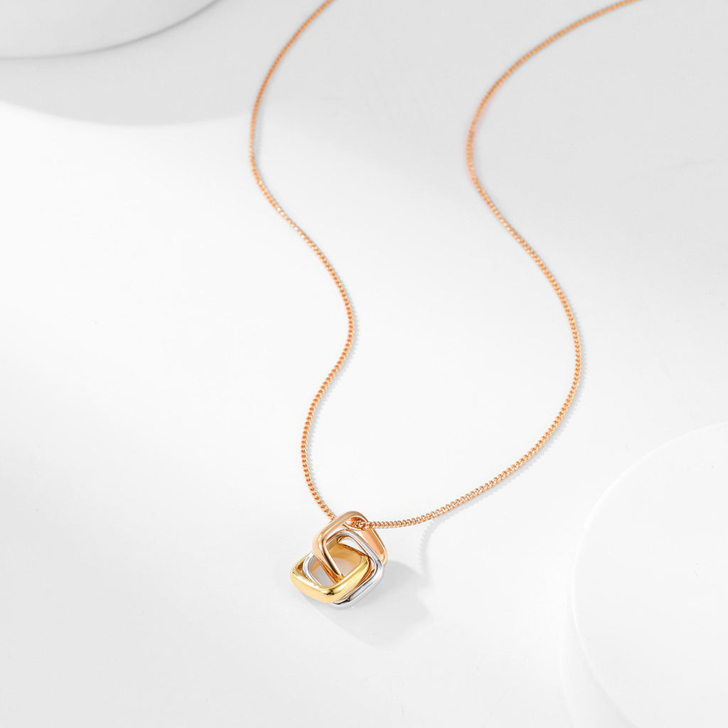 [Love Lucky]TRINITY CUSHION NECKLACE COLLECTION
