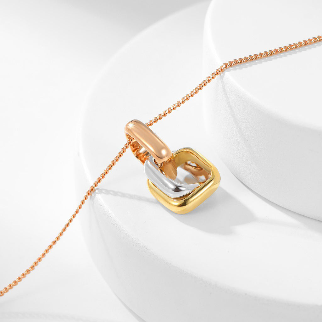 [Love Lucky]TRINITY CUSHION NECKLACE COLLECTION