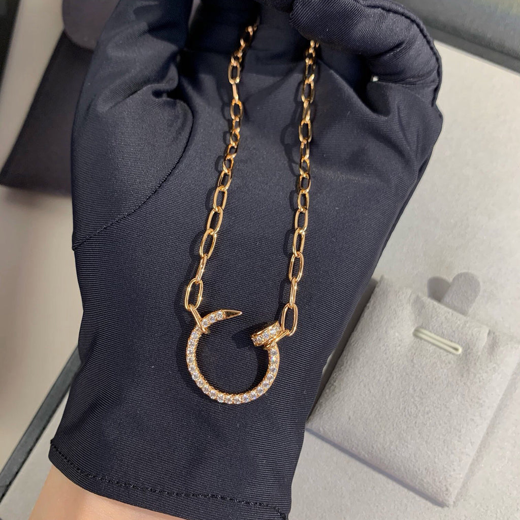 [Love Lucky]JUSTE NECKLACE FULL DIAMONDS