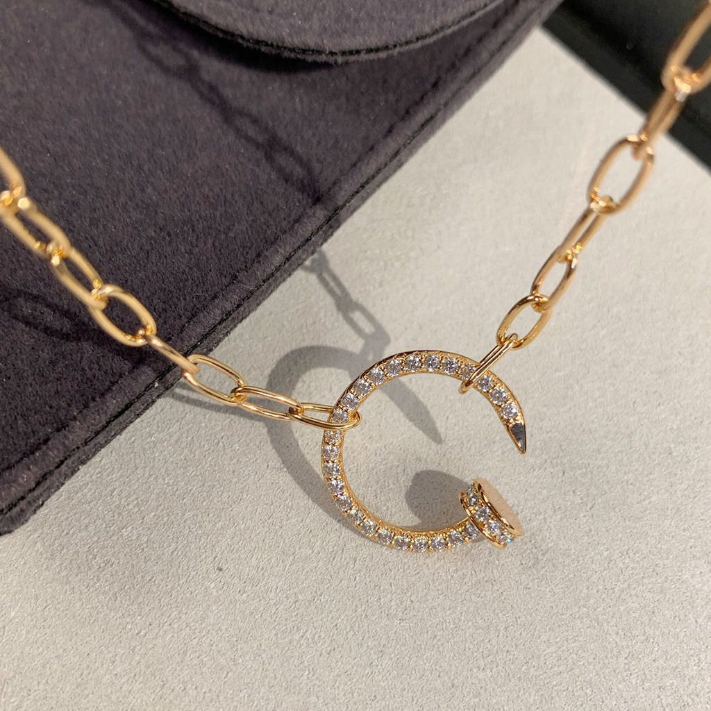 [Love Lucky]JUSTE NECKLACE FULL DIAMONDS