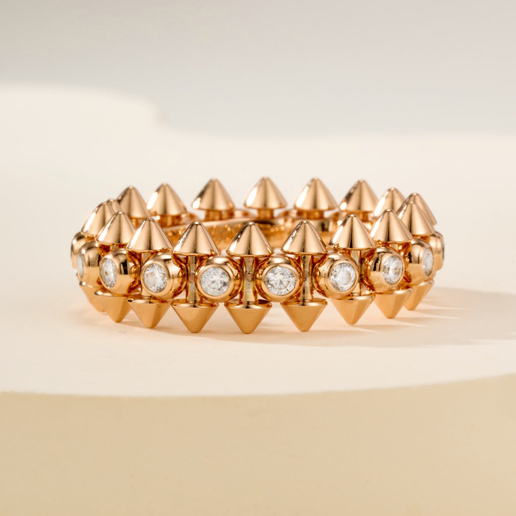 [Love Lucky]CLASH 6.8MM DIAMOND MEDIUM RING