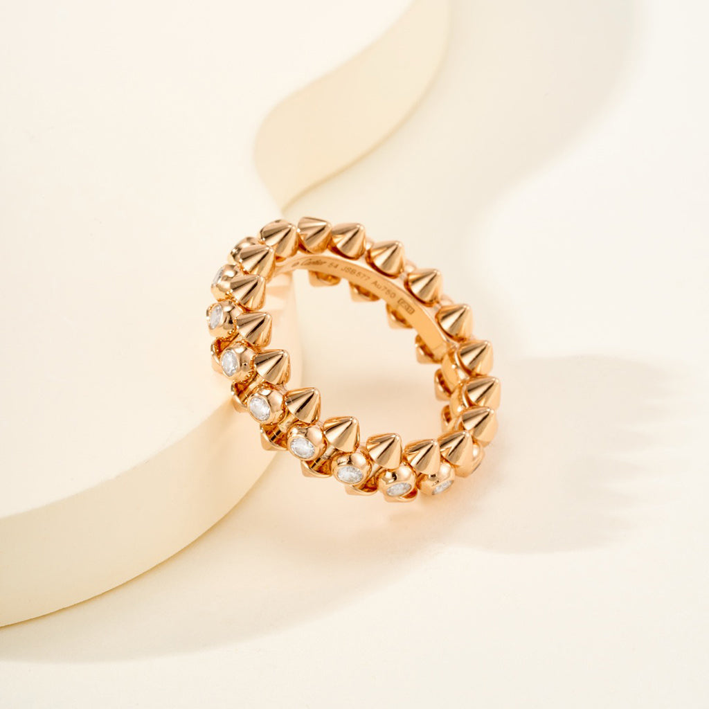 [Love Lucky]CLASH 6.8MM DIAMOND MEDIUM RING