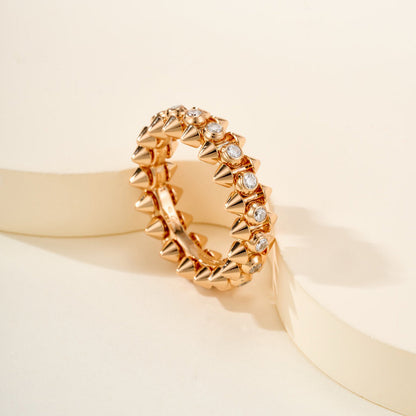 [Love Lucky]CLASH 6.8MM DIAMOND MEDIUM RING