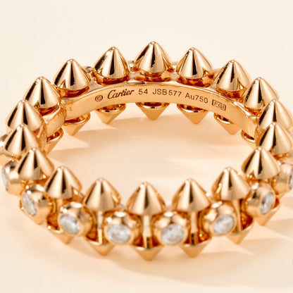 [Love Lucky]CLASH 6.8MM DIAMOND MEDIUM RING