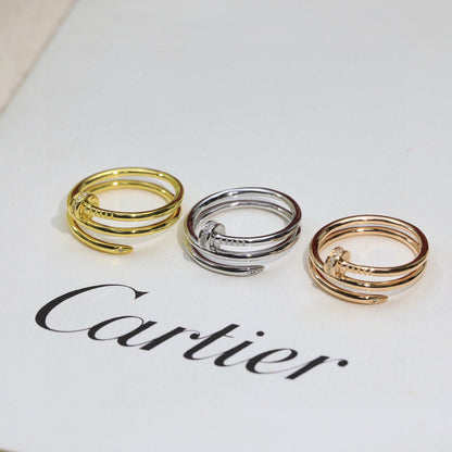 [Love Lucky]JUSTE RING 4.8MM HALF DIAMOND