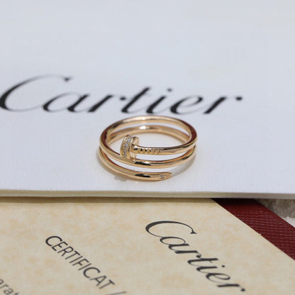 [Love Lucky]JUSTE RING 4.8MM HALF DIAMOND