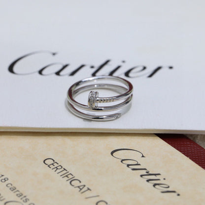 [Love Lucky]JUSTE RING 4.8MM HALF DIAMOND