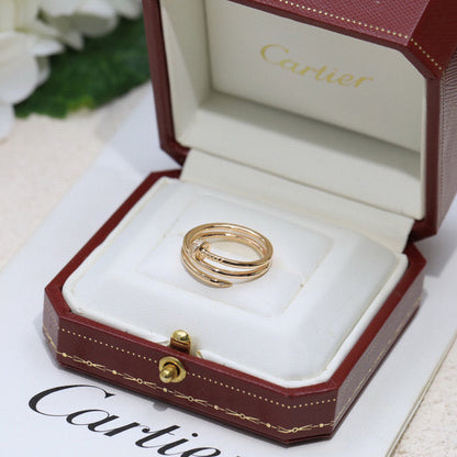 [Love Lucky]JUSTE RING 4.8MM HALF DIAMOND