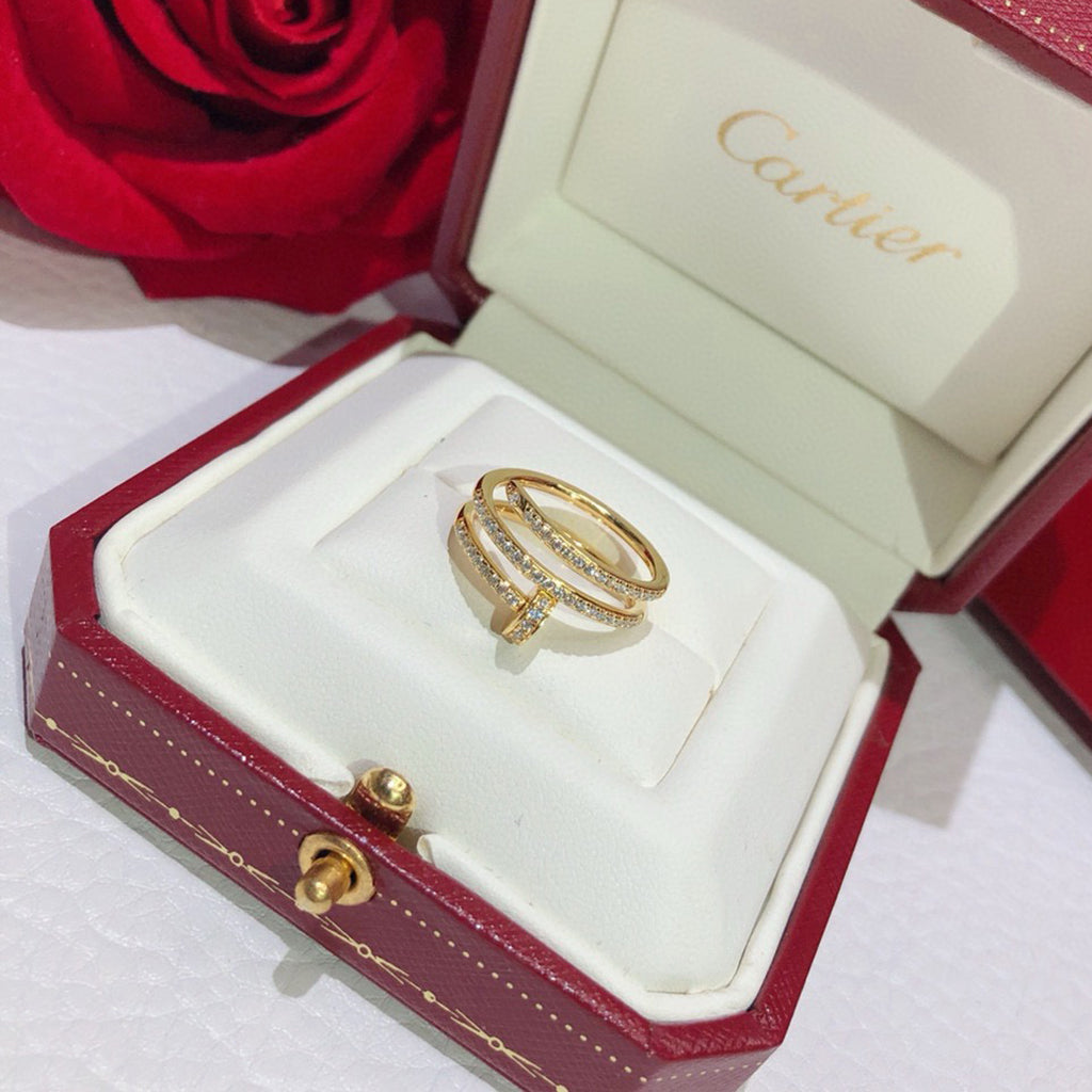 [Love Lucky]JUSTE RING 4.8MM FULL DIAMOND